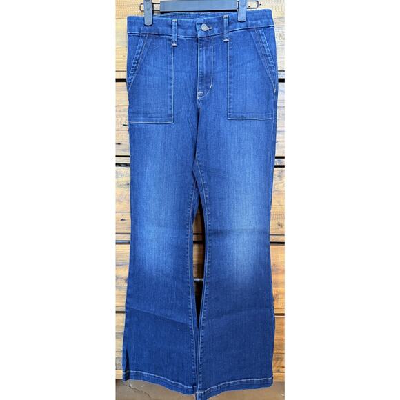 FIDELITY Jeans Women's 26 Tuscadero Full Flare Vespa High Rise Denim Pants - Picture 1 of 7